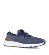 Brunello Cucinelli Platform Sneakers With Round Toe Design In Navy