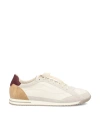 Brunello Cucinelli Sneaker Low Top Contrasting Heel Panel In White