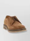 Brunello Cucinelli Suede Derby Shoes With Lace Closure