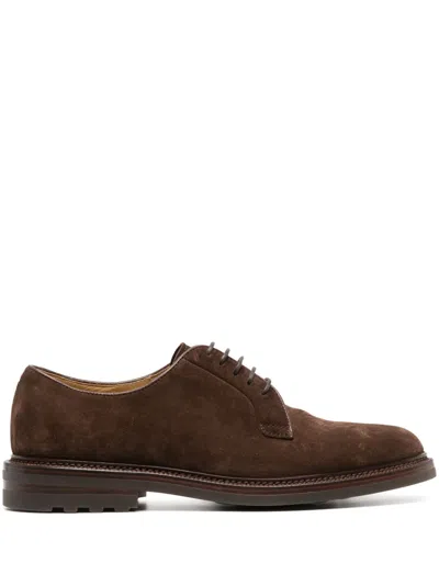 BRUNELLO CUCINELLI LACE-UP SUEDE DERBY SHOES