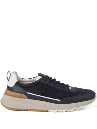 BRUNELLO CUCINELLI LACE-UP SUEDE SNEAKERS
