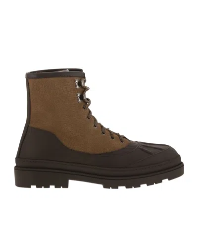 BRUNELLO CUCINELLI BRUNELLO CUCINELLI PANELLED DUCK BOOTS