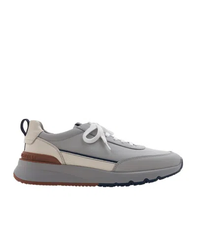 Brunello Cucinelli Laced Sneakers In Gray