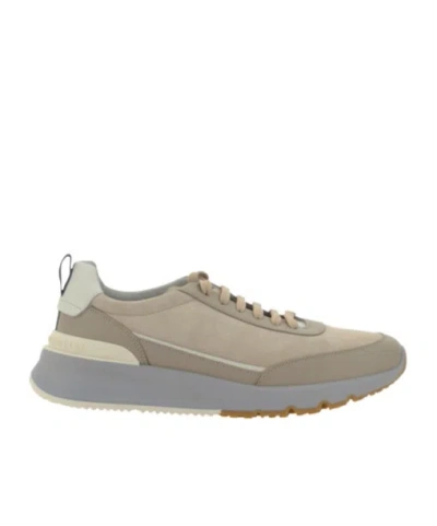 BRUNELLO CUCINELLI BRUNELLO CUCINELLI LOGO EMBOSSED LACE-UP SNEAKERS