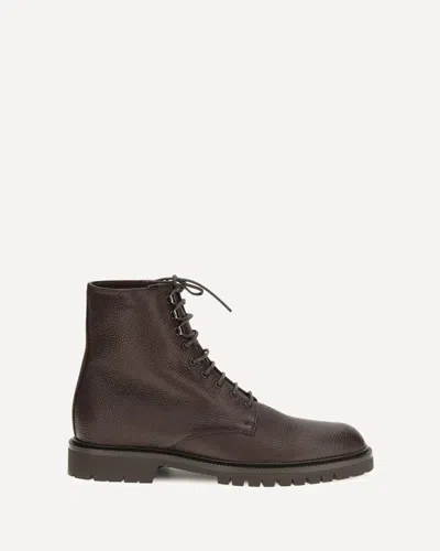 Brunello Cucinelli Lace-up Ankle Boots In Brown