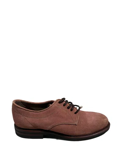 Brunello Cucinelli Lace-up Derby Shoes In Brown