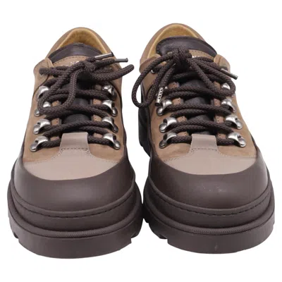Pre-owned Brunello Cucinelli Lace-up Hiking Boots In Brown Suede