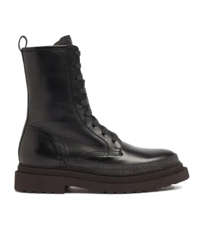Brunello Cucinelli Lacing Short Boots