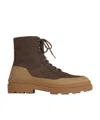 Brunello Cucinelli Lacing Short Boots In Brown