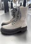 Brunello Cucinelli Lacing Short Boots In Gray
