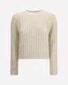 Brunello Cucinelli Sequin-embellished Sweater In White