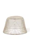 Brunello Cucinelli Lamé Bucket Hat In Neutral