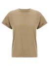 Brunello Cucinelli Beige Cashmere Solid T-shirt