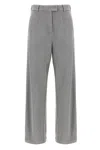 Brunello Cucinelli Trousers With Belt Loops And Pockets In Gray