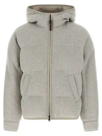 BRUNELLO CUCINELLI LAME WOOL DOWN JACKET