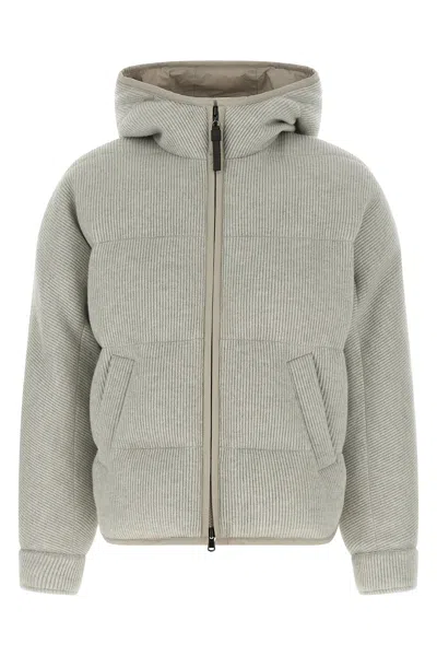 BRUNELLO CUCINELLI LAME WOOL DOWN JACKET