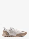 Brunello Cucinelli Leather Suede Sneakers Rubber Sole Pull Tab In Multi