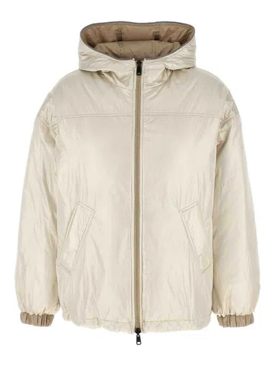 BRUNELLO CUCINELLI CHAQUETA ALCOCHADA - BEIS