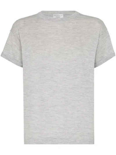 BRUNELLO CUCINELLI LAMINATED SWEATER