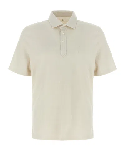 BRUNELLO CUCINELLI BRUNELLO CUCINELLI SHORT SLEEVED KNITTED POLO SHIRT