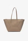 Brunello Cucinelli Shoulder Bag Structured Shape Double Handles In Brown