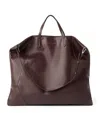 Brunello Cucinelli Large Leather Bc Duo Shopper Bag In Purple