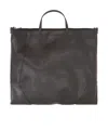 Brunello Cucinelli Large Logo Shoulder Bag In Black
