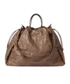 Brunello Cucinelli Nappa Mellow Large Shopper Bag In Brown