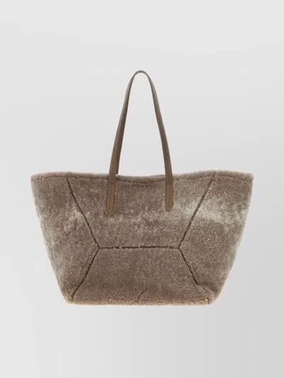 Brunello Cucinelli Large Shoulder Bag Featuring Dual Handles
