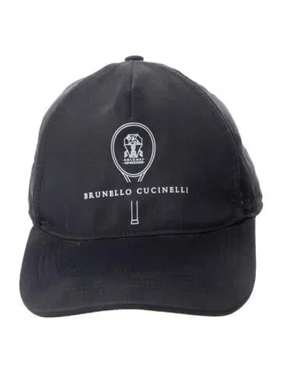 Pre-owned Brunello Cucinelli Lasercut Accented Baseball Cap In Blue