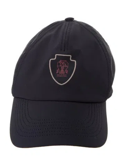 Pre-owned Brunello Cucinelli Lasercut Accented Baseball Cap W/tags In Blue