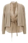 Brunello Cucinelli Layered Cardigan Sweaters And Cardigans Beige