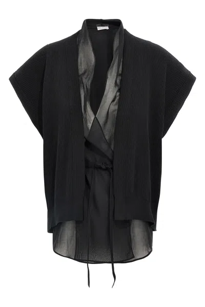 BRUNELLO CUCINELLI BRUNELLO CUCINELLI LAYERED CARDIGAN