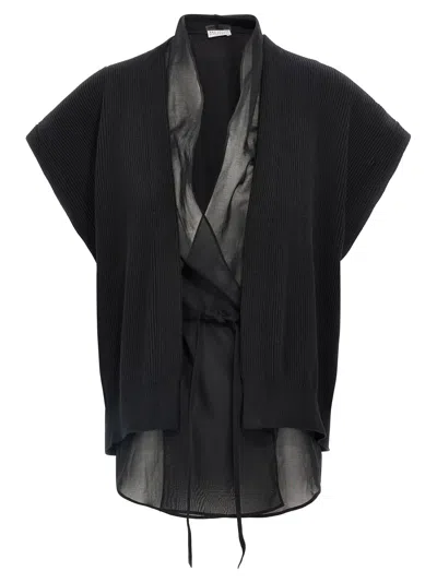 BRUNELLO CUCINELLI LAYERED CARDIGAN