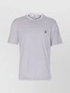 Brunello Cucinelli Layered Crewneck T-shirt Stitch Detailing In Gray