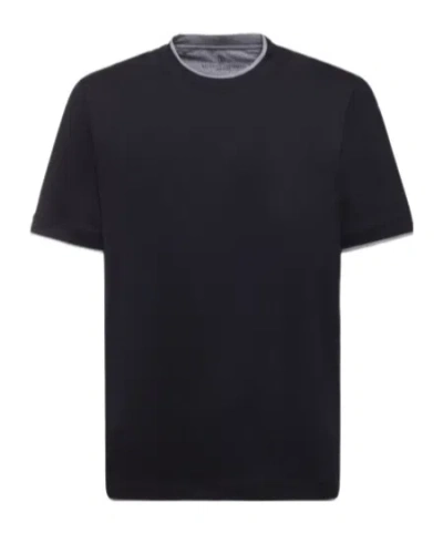 BRUNELLO CUCINELLI LAYERED DESIGN T-SHIRT