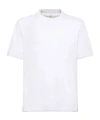 Brunello Cucinelli White Cotton Faux Layering T-shirt