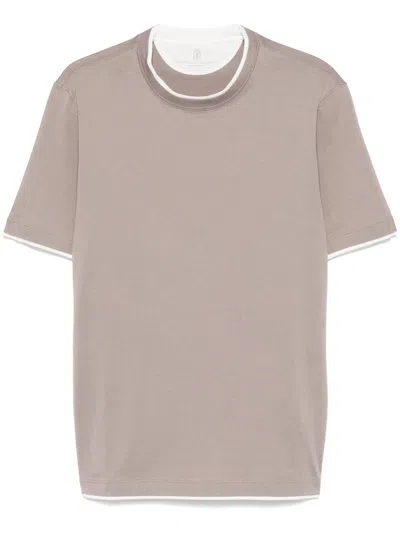 BRUNELLO CUCINELLI LAYERED-DETAIL T-SHIRT