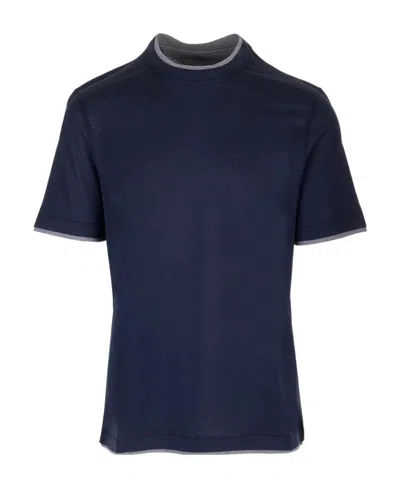 BRUNELLO CUCINELLI BRUNELLO CUCINELLI DOUBLE LAYER CREWNECK T-SHIRT