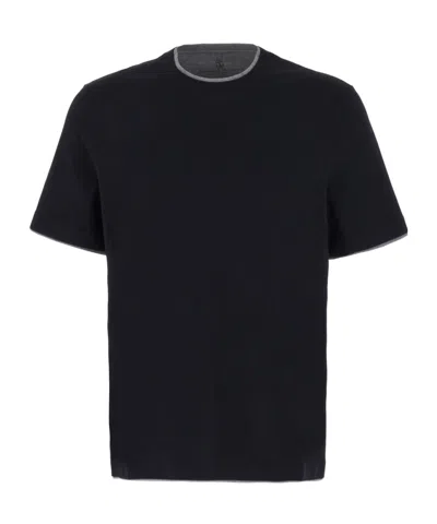 BRUNELLO CUCINELLI BRUNELLO CUCINELLI LAYERED-EFFECT CREWNECK T-SHIRT