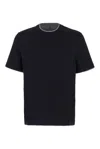Brunello Cucinelli Layered-effect Crewneck T-shirt In Black