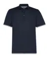 Brunello Cucinelli Classic S/s Cotton Polo In Black