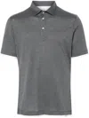 Brunello Cucinelli Contrast-trimmed Polo Shirt In Grey
