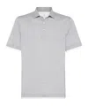 Brunello Cucinelli Layered Short-sleeved Polo Shirt In White