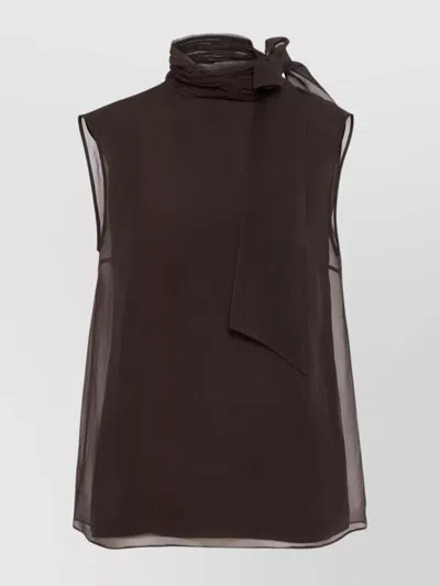 BRUNELLO CUCINELLI LAYERED SILK TANK TOP