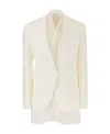 Brunello Cucinelli Elegant And Versatile Linen-blend Jacket In White