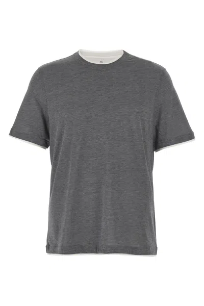 BRUNELLO CUCINELLI BRUNELLO CUCINELLI LAYERED T-SHIRT