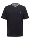 Brunello Cucinelli Short-sleeved T-shirt In Blue