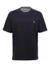 Brunello Cucinelli Short-sleeved T-shirt In Blue