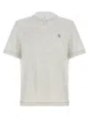 Brunello Cucinelli Grey Crewneck Logo T-shirt In Gray